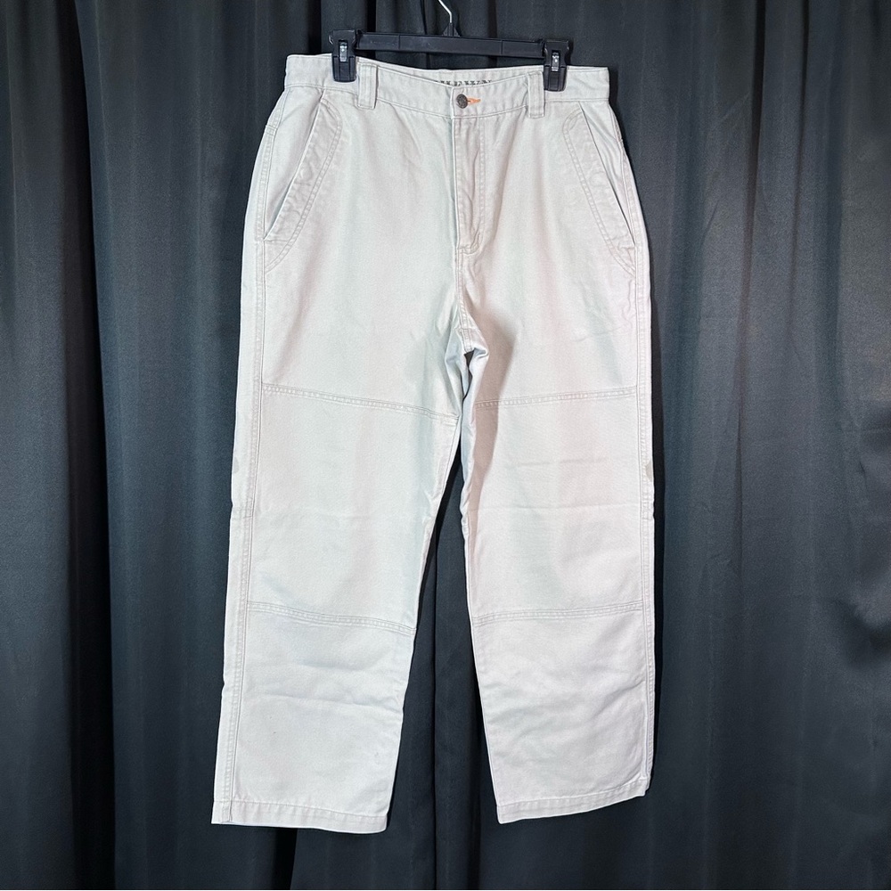Ruff Hewn Khaki Canvas Pants 30/34 (30/28 Actual)‎ Boot Cut Workwear Rugged EUC